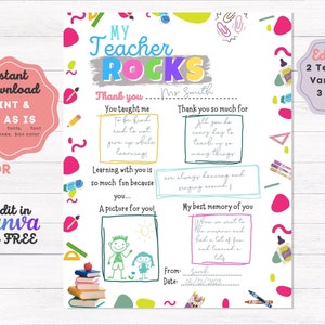 25 Teacher Appreciation Printables For Gifting - DIY Candy