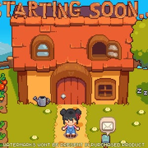 2 X Animated Pixel Art Twitch Stream Screen | Cozy Starting/ending Soon ...