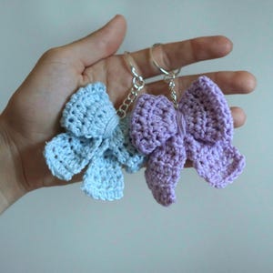 Crochet Bow Keychain