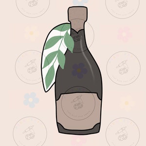 Wine bottle cookie cutter