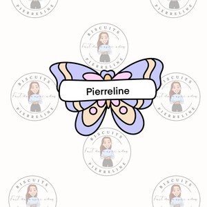 Butterfly sign cookie cutter