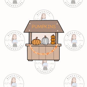 Pumpkin Stand Cookie Cutter