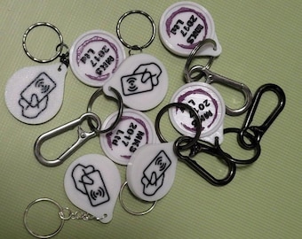 Personalized NFC Keychain: Custom Logo Digital Business Card