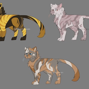 Cat character adoptable - Furry fursona design batch