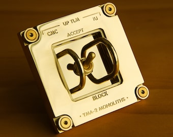 Toggle lever brass switch/living room bedroom panel/86 type retro concealed switch