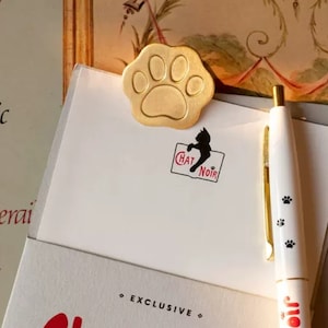 Mini Cat Paw Shaped Brass Clips, Handbook Brass Clips, Cute Clips, Birthday Gift