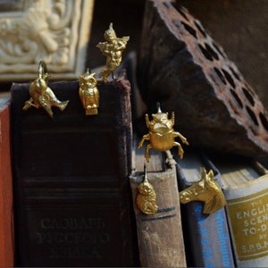 Brass Owl Bookmarks | Animal Bookmarks | Vintage Bookmarks | Creative Bookmarks