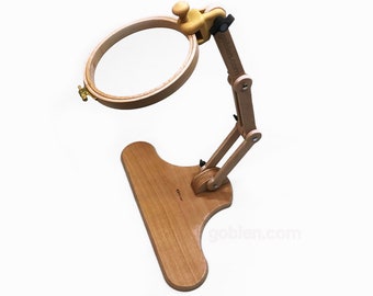 Hoop Stand, Desktop and Leg Used Embroidery Stand, Wooden Position Adjustable Cross stitch Hoop Stand, Nurge Brand, 190-4, Fast Delivery