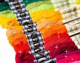 DMC Mouline Etoile Thread, Shimmer Embroidery Floss, DMC Thread, Embroidery Thread, Cross Stitch Thread - Min. 8qty Please! - Art. 617S
