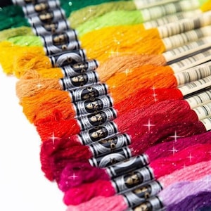 DMC Mouline Etoile Thread, Shimmer Embroidery Floss, DMC Thread, Embroidery Thread, Cross Stitch Thread - Min. 8qty Please! - Art. 617S