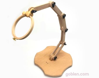 Supporto per telaio grande, supporto per ricamo, altezza 96 cm, legno e posizione regolabile, marchio Nurge, 190-5, supporto per telaio, consegna veloce