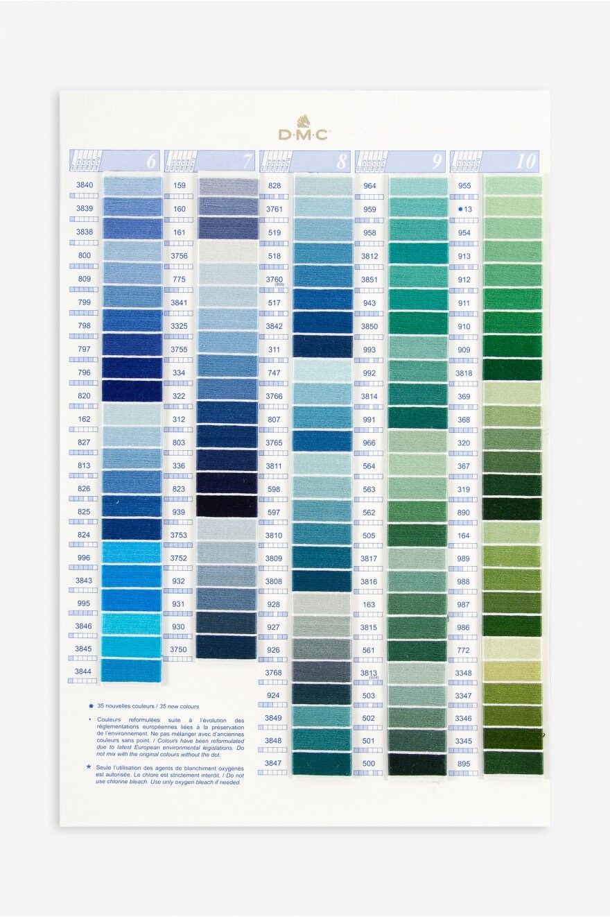 DMC Floss Thread, Pick Your Color, DMC Mouline Stranded Cotton Thread ...