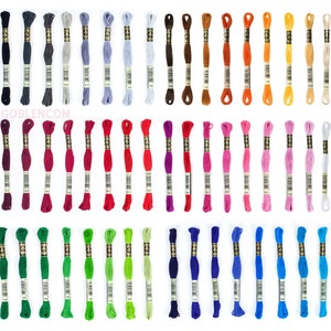 Dmc Floss 50qty Thread Set, 50 Colors Mouline Thread Set - Cross Stitch Thread, Embroidery Thread