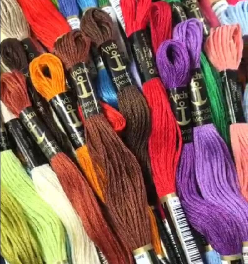 Anchor Mouline Embroidery Thread Set 80 Pieces of Floss - Etsy
