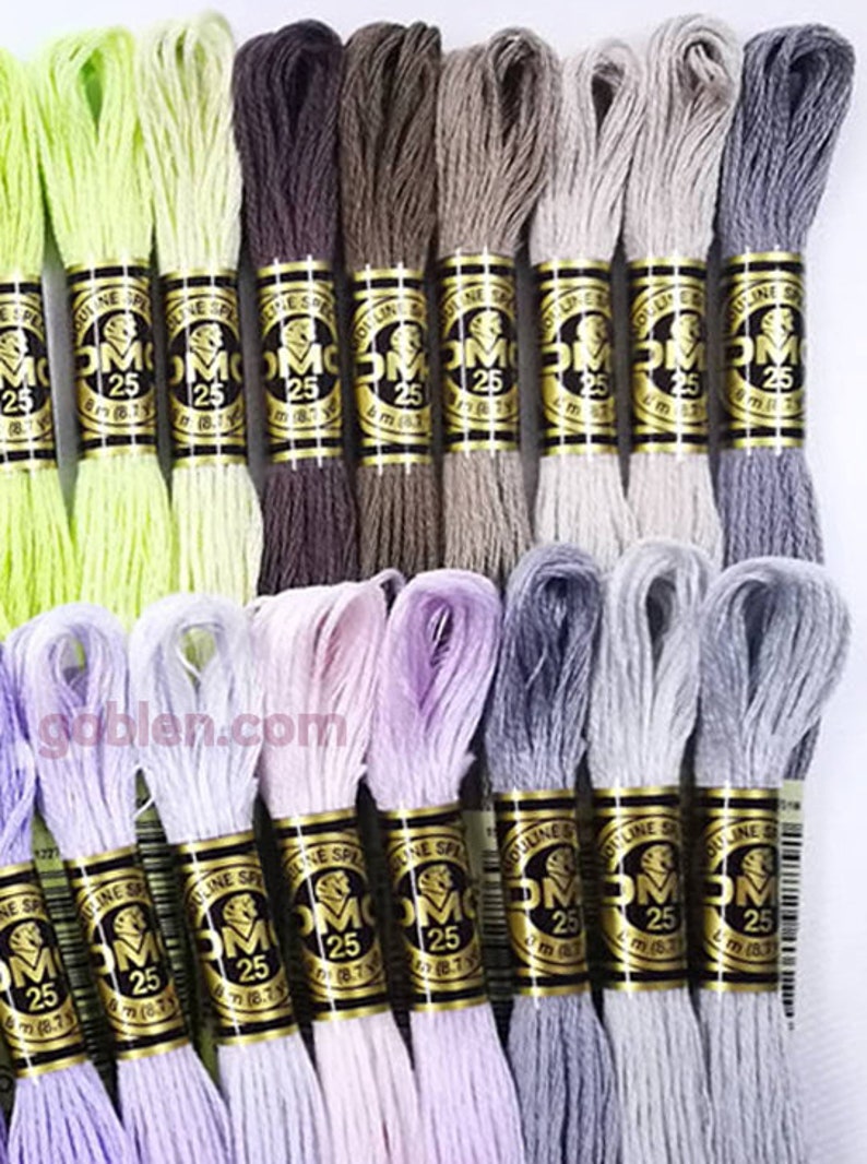 Dmc Floss Thread Set 35 New Colors Mouline Thread Set - Etsy