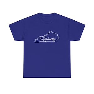 Kentucky Form Unisex T-Shirt, Kentucky T-Shirt, Kentucky Grafik T-Shirt, Kentucky State Shirt, Kentucky Outline Shirt