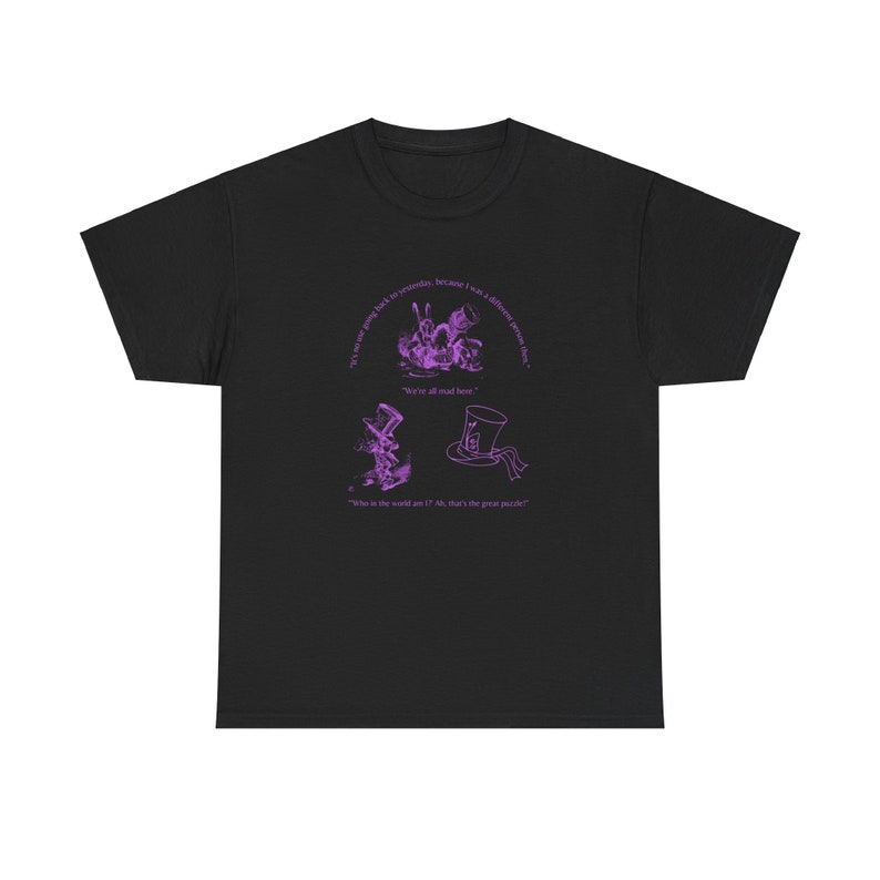Alice in Wonderland, Mad Hatter T-shirt - Etsy