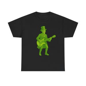 Spooky Skeleton Guitarist T-Shirt: Halloween Music Festival Tee