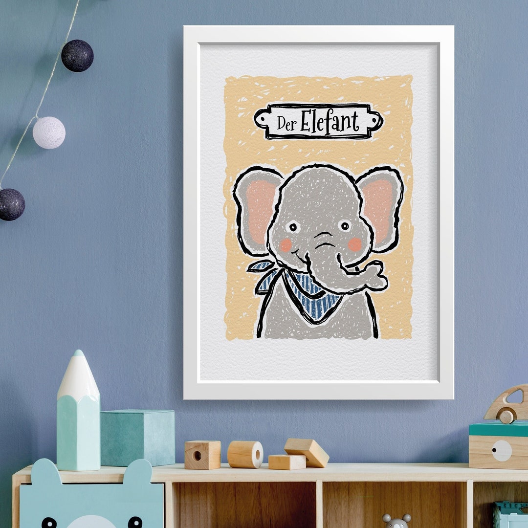 Animal Posters Children's Room Children's Poster Etsy