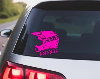 Custom Dirt Bike Decal, Custom Dirt Bike Helmet Decal, Dirt Bike Helmet, Dirt Bike Helmet Decal, Car Decal, Truck Decal, Vinyl Decal