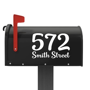 Custom Mailbox Numbers Vinyl Decal, Custom Street Address Vinyl Decal, Custom House Numbers Vinyl Decal, Personalized Mailbox Decal