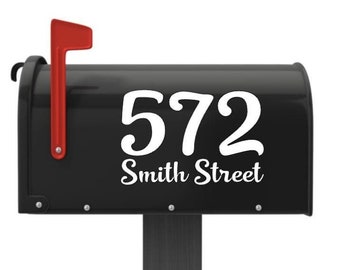 Custom Mailbox Numbers Vinyl Decal, Custom Street Address Vinyl Decal, Custom House Numbers Vinyl Decal, Personalized Mailbox Decal