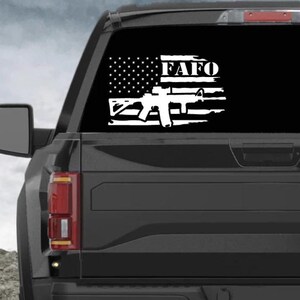 FAFO, FAFO Flag, FAFO Flag Decal, Car Decal, Truck Decal, Laptop Decal, Tumbler Decal
