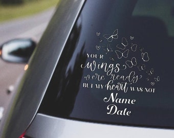 Memorial, Memorial Decal, Custom Memorial Decal, Custom Memorial Car Decal, Custom Memorial Truck Decal, Custom Memorial Laptop Decal