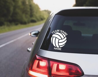 Volleyball, Volleyball Decal, Custom Volleyball Decal, Custom Volleyball Car Decal, Custom Volleyball Truck Decal, Car Decal, Truck Decal