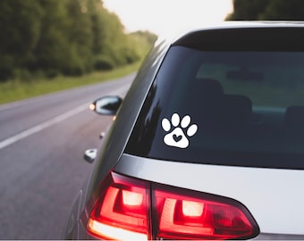 Paw Print Decal, Paw Print Vinyl Decal, Paw Print Laptop Decal, Paw Print Tumbler Decal, Paw Print Car Decal