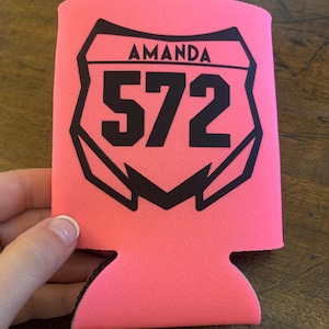 Custom Dirt Bike, Custom Dirt Bike, Dirt Bike Koozie, Personalized Dirt Bike Koozie, Personalized Dirt Bike Can Koozie, Custom Koozie