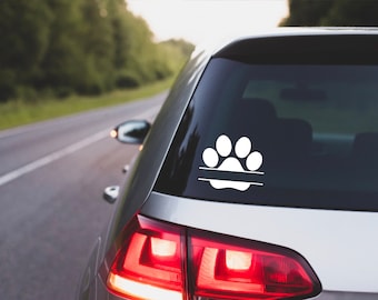 Custom Pet Decal, Custom Paw Print Decal, Custom Paw Print Vinyl Decal, Custom Decal, Custom Pet Decal, Custom Car Decal, Custom Pet Decal