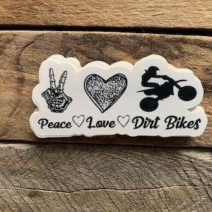 Dirt Bike Sticker, Dirt Bike Vinyl Sticker, Motocross Sticker, Laptop Sticker, Tumbler Sticker, Notebook Sticker
