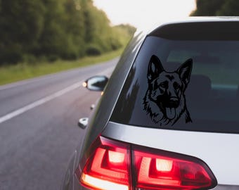 German Shepherd Decal, German Shepherd Vinyl Decal, German Shepherd Custom Decal, German Shepherd Car Decal, German Shepherd Truck Decal