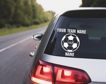 Soccer, Soccer Decal, Custom Soccer Decal, Custom Soccer Team Decal, Car Decal, Truck Decal, Laptop Decal, Tumbler Decal