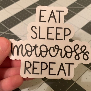 Dirt Bike Sticker, Dirt Bike Vinyl Sticker, Motocross Sticker, Laptop Sticker, Tumbler Sticker, Notebook Sticker