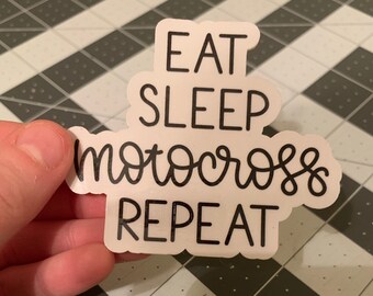 Dirt Bike Sticker, Dirt Bike Vinyl Sticker, Motocross Sticker, Laptop Sticker, Tumbler Sticker, Notebook Sticker
