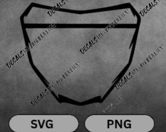 Dirt Bike, Dirt Bike Svg File, Dirt Bike Png File, Front Number Plate Svg, Front Number Plate Png, Files for Cricut and Silhouette