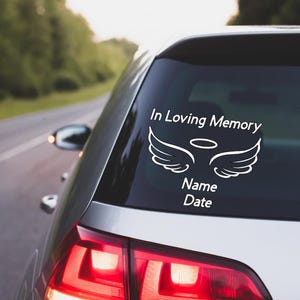 In Loving Memory, In Loving Memory Decal, In Loving Memory Car Decal, In Loving Memory Vinyl Decal, Memorial, Memorial Decal, Car Decal