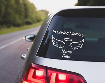 In Loving Memory, In Loving Memory Decal, In Loving Memory Car Decal, In Loving Memory Vinyl Decal, Memorial, Memorial Decal, Car Decal