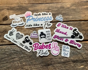 Dirt Bike Sticker, Dirt Bike Vinyl Sticker, Motocross Sticker, Laptop Sticker, Tumbler Sticker, Notebook Sticker