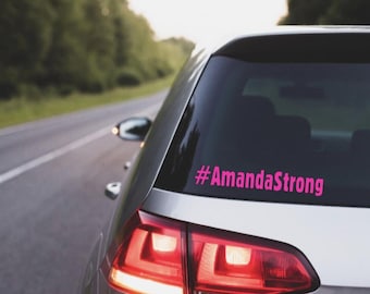 Cancer, Cancer Decal, Custom Cancer Decal, Custom Cancer Hashtag Decal, Custom Cancer Hashtag, Custom Cancer Car Decal, Custom Vinyl Decal