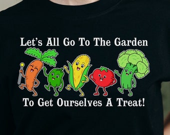 Vegan Vegetable Garden T-Shirt, Healthy Eater Gift