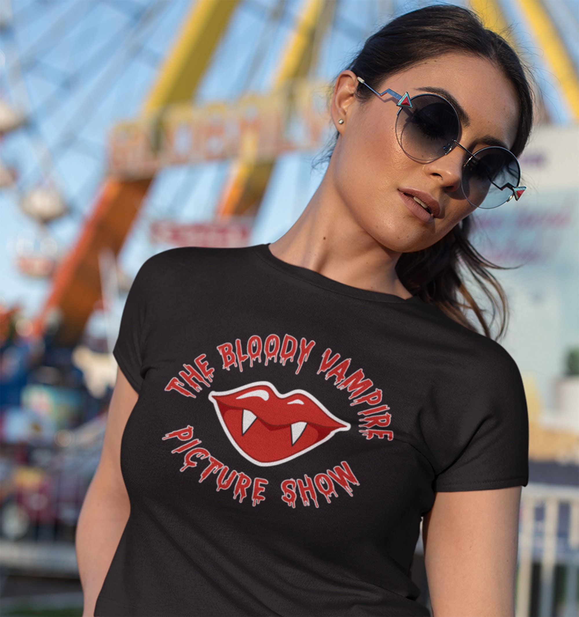 ミュージシャン Vampire T-Shirt The Bloody Vampire Picture Show | Unisex, Vampire T-shirt, Vampire