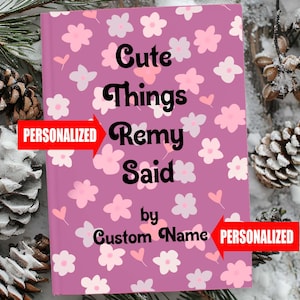 Custom Name Journal, Personal Diary, Teen Girl Daughter Granddaughter Journal, Self Care Notebook, Healing Journal, Niece Gift from Aunt