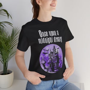Goth MIDNIGHT DREARY Tee | Unisex, Horror Gothic Aesthetic Tee, Edgar Allan Poe, Dark Academia, Halloween Goblincore Gift, Spooky Scary afbeelding 2