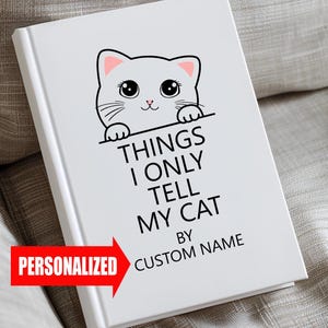 Carnet cartonné personnalisé amusant avec nom personnalisé, cadeau humoristique, carnet de soins personnels, journal de guérison, cadeau de remerciement amusant pour un collègue