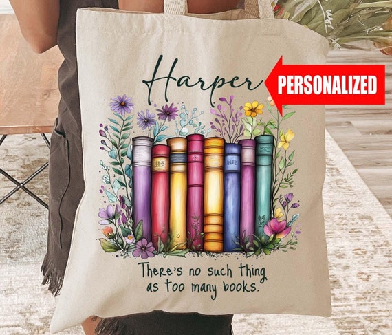 canvas customize your own book bag