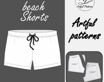 Booty Shorts Sewing Pattern PDF | Fitted Mini Shorts | Beginner Sewing Pattern | Lounge Shorts | Activewear | XXS–7XL | A0 A4 US Letter