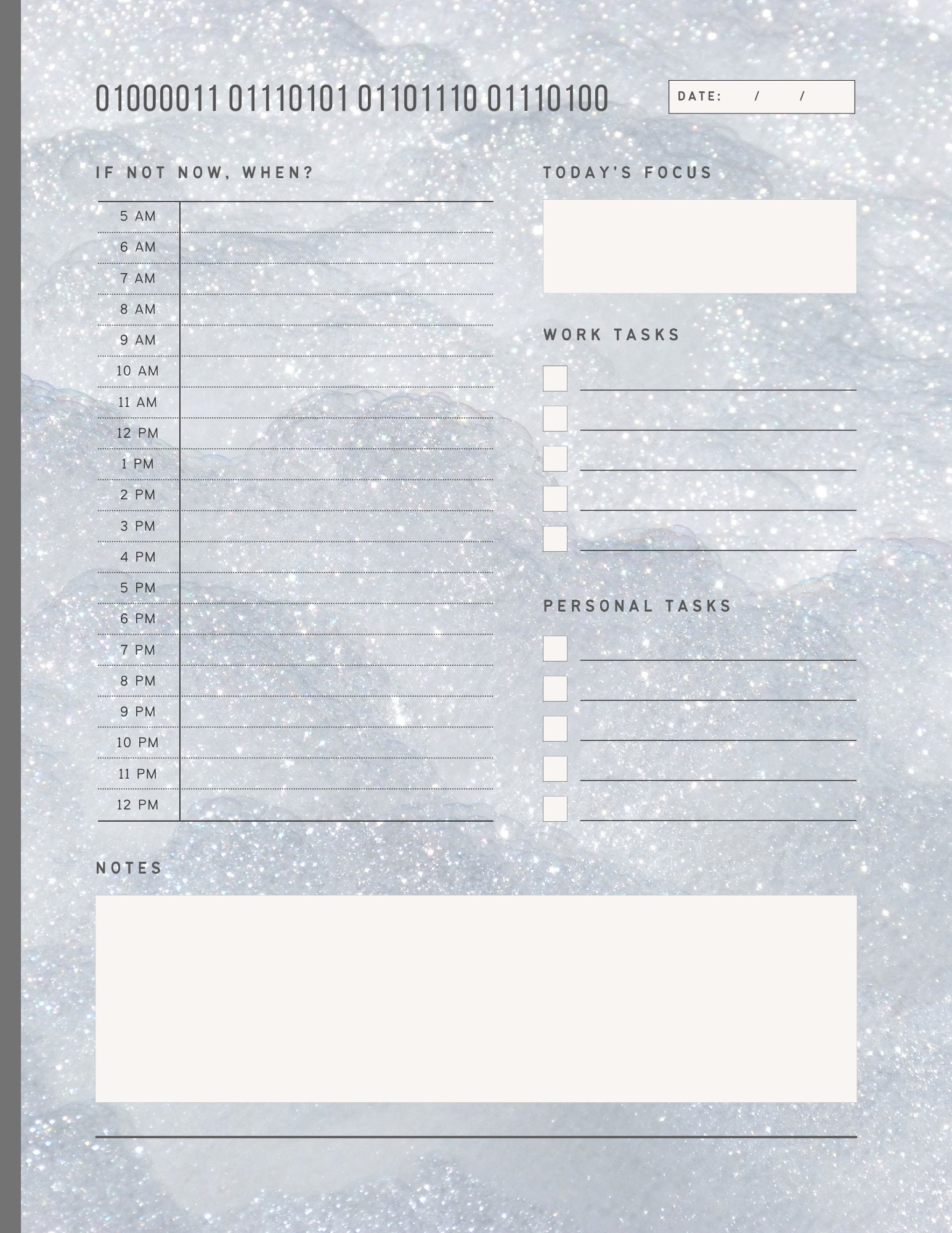 Digital Planner Daily Schedule Planner Download Printable - Etsy